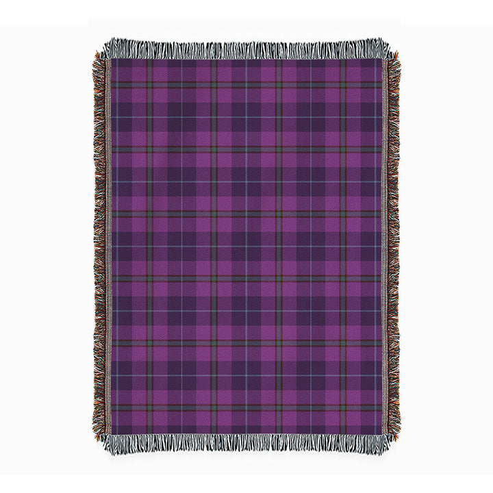 Bryson Weathered Clan Badge Tartan Woven Blanket
