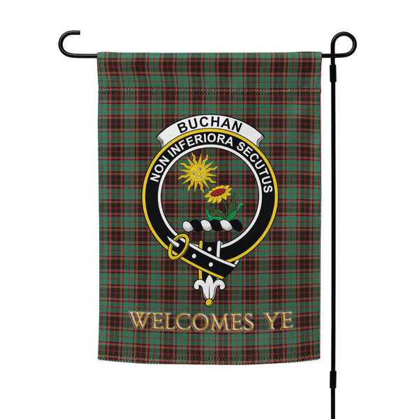 Buchan Ancient Clan Badge Tartan Garden Flag