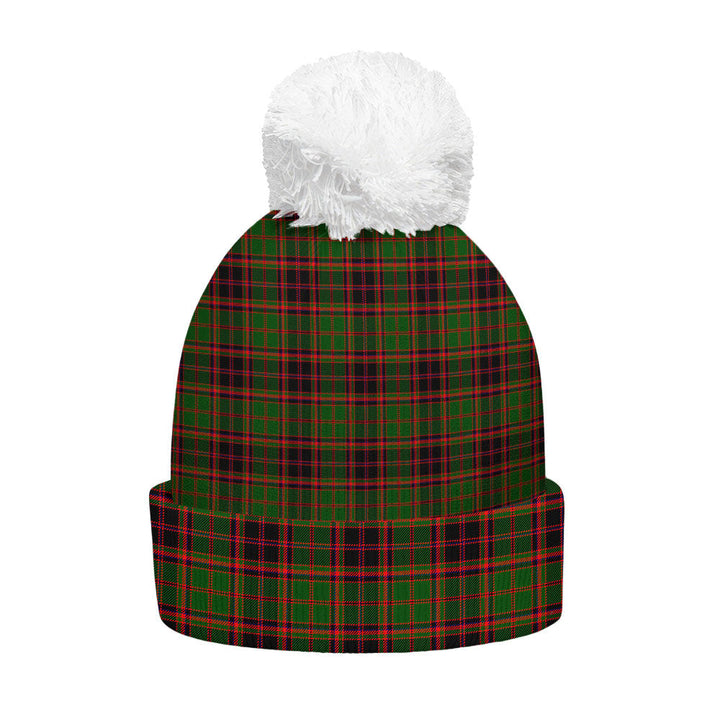 Buchan Modern Clan Badge Tartan Bobble Beanie Hat