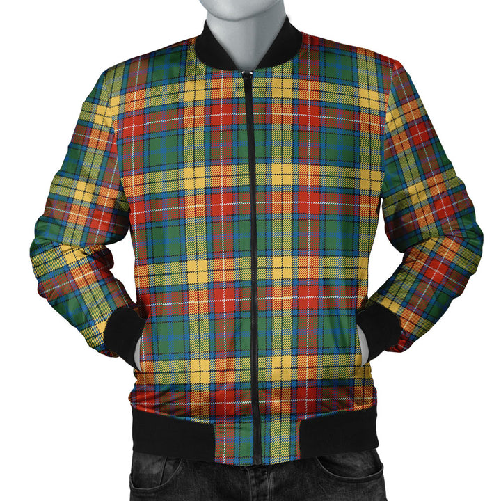 Buchanan Ancient Clan Badge Tartan Bomber Jacket
