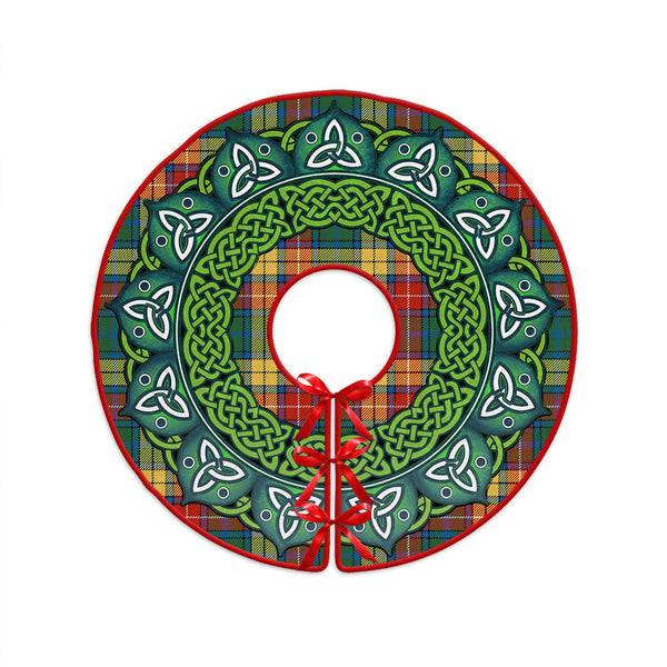 Buchanan Ancient Clan Badge Tartan Christmas Tree Skirt Heritage Holiday Decor
