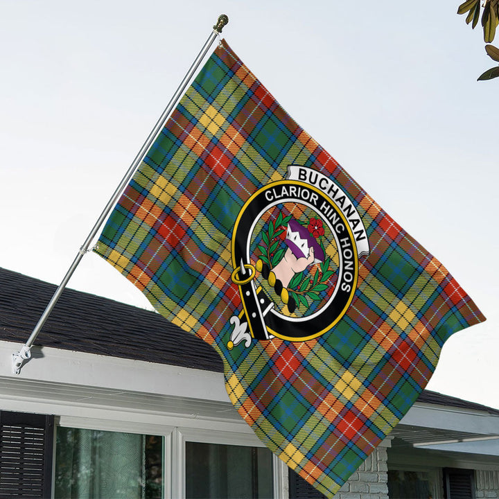 Buchanan Ancient Clan Badge Tartan House Flag