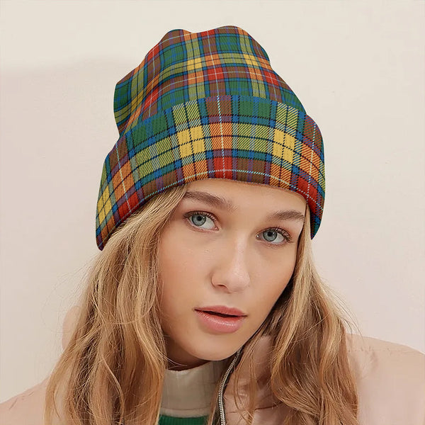Buchanan Ancient Clan Badge Tartan Knitted Beanie