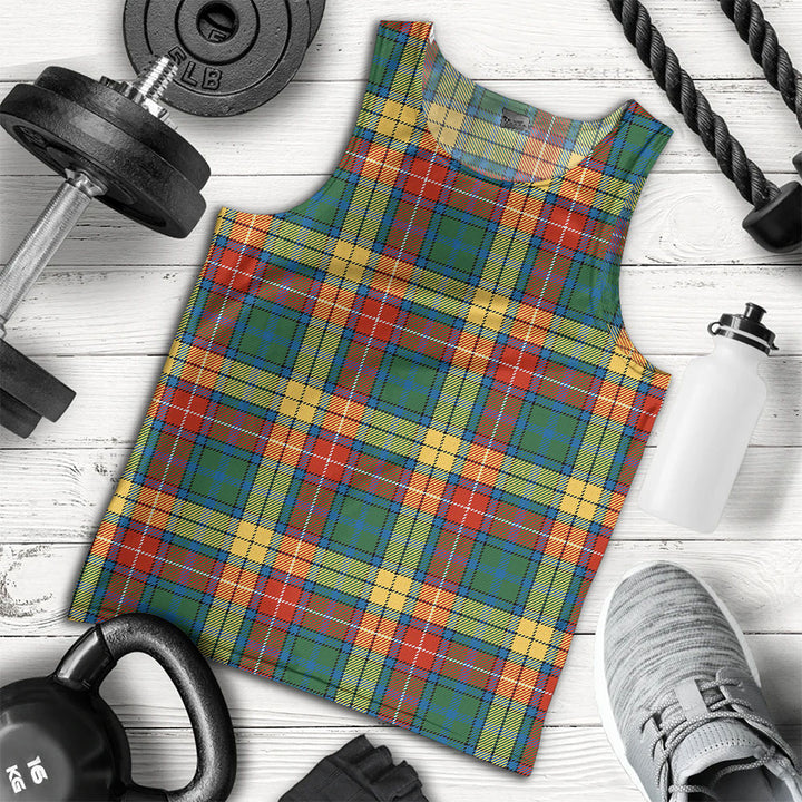 Buchanan Ancient Clan Badge Tartan Men Tank Top
