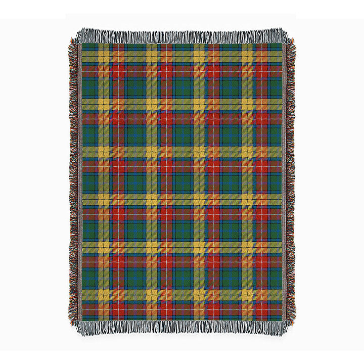 Buchanan Ancient Clan Badge Tartan Woven Blanket