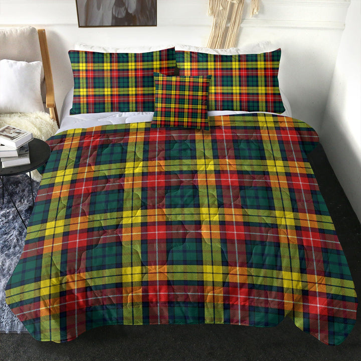 Buchanan Modern Clan Badge Tartan Comforter