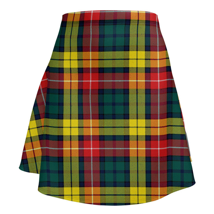 Buchanan Modern Clan Badge Tartan Flared Skirt