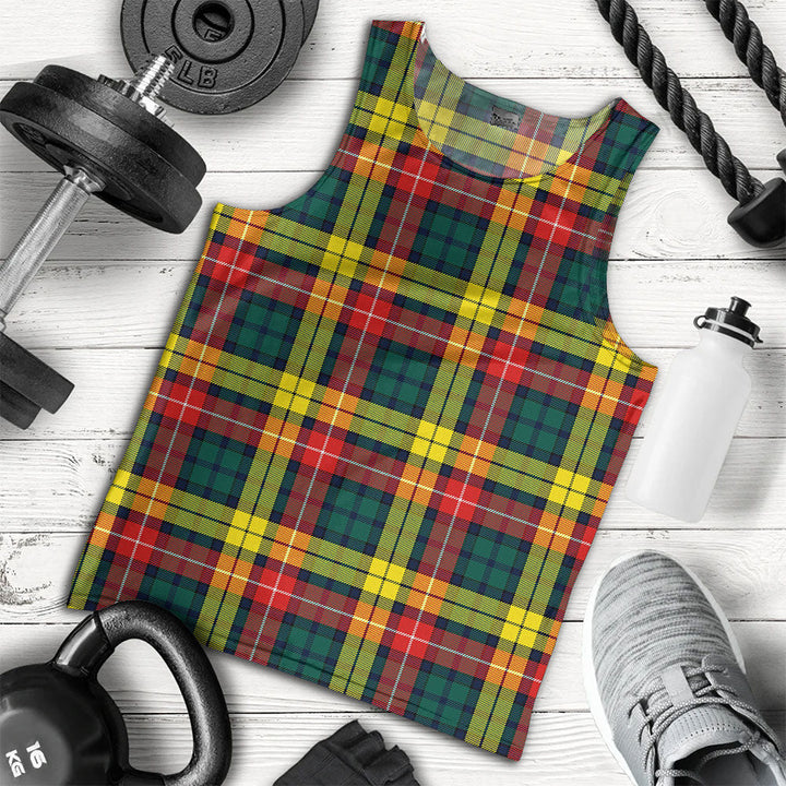 Buchanan Modern Clan Badge Tartan Men Tank Top