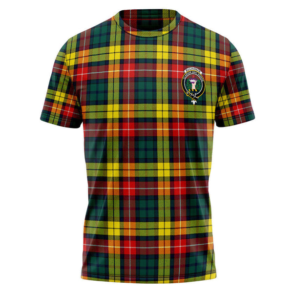 Buchanan Modern Clan Badge Tartan T-Shirt
