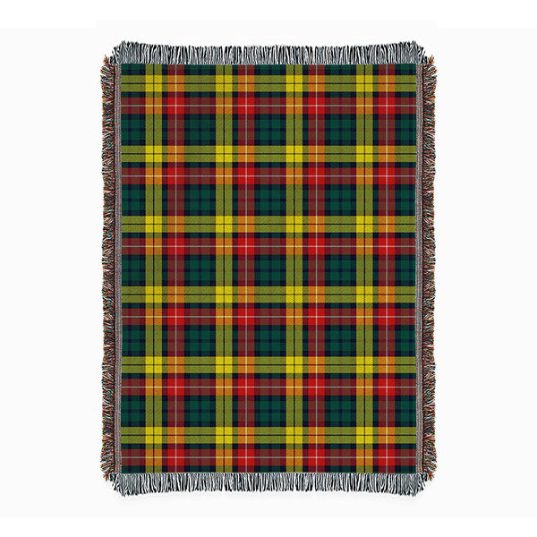 Buchanan Modern Clan Badge Tartan Woven Blanket