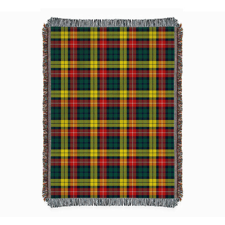 Buchanan Modern Clan Badge Tartan Woven Blanket