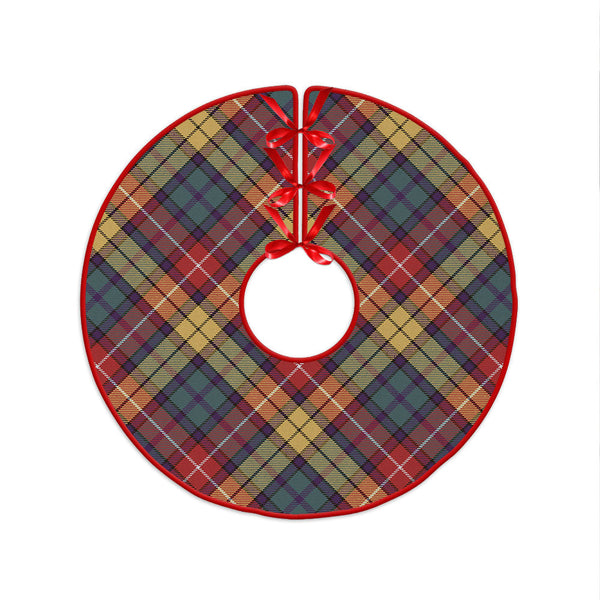 Buchanan Weathered Clan Badge Tartan Christmas Tree Skirt