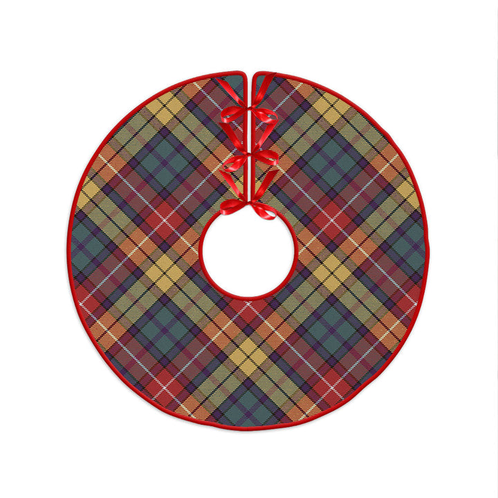 Buchanan Weathered Clan Badge Tartan Christmas Tree Skirt