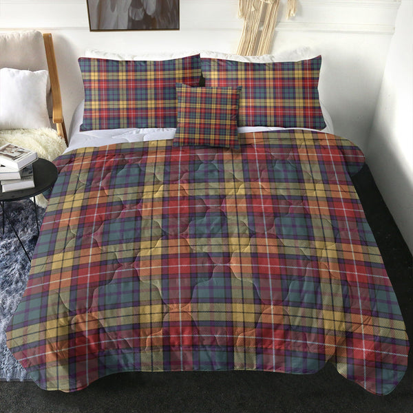 Buchanan Weathered Clan Badge Tartan Comforter