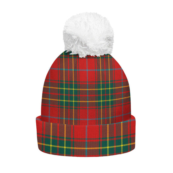 Burnett Modern Clan Badge Tartan Bobble Beanie Hat