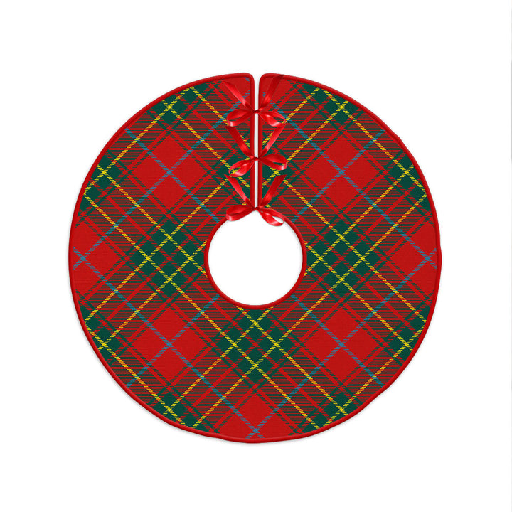 Burnett Modern Clan Badge Tartan Christmas Tree Skirt