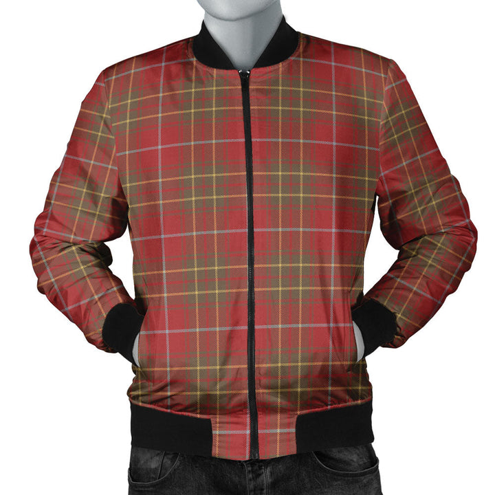 Burnett Weathered Clan Badge Tartan Bomber Jacket