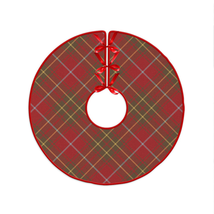 Burnett Weathered Clan Badge Tartan Christmas Tree Skirt