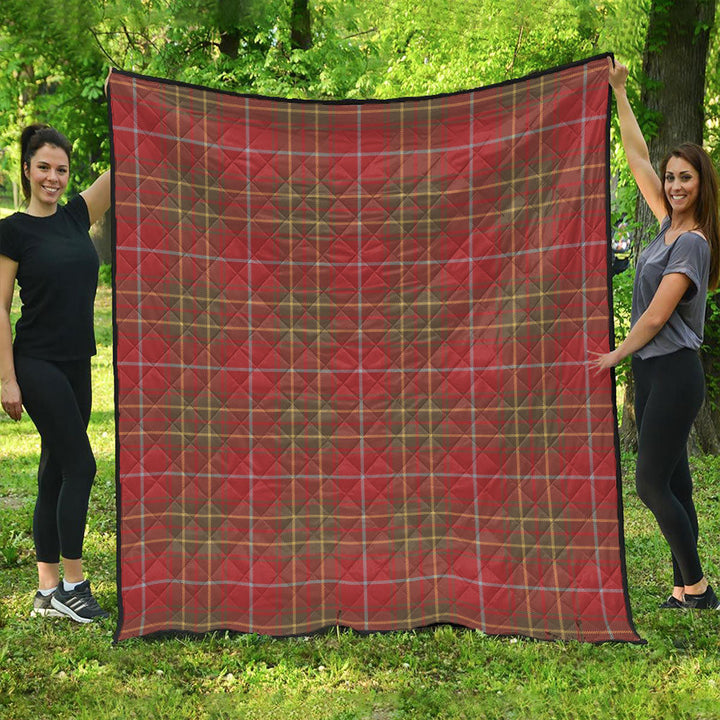 Burnett Weathered Clan Badge Tartan Premium Quilt