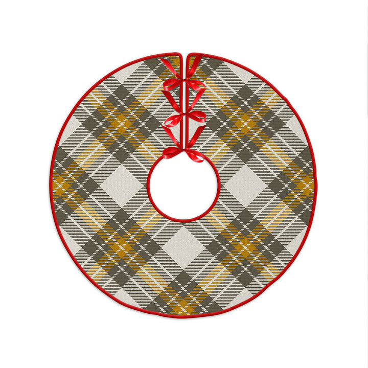 Burns Ancient Clan Badge Tartan Christmas Tree Skirt