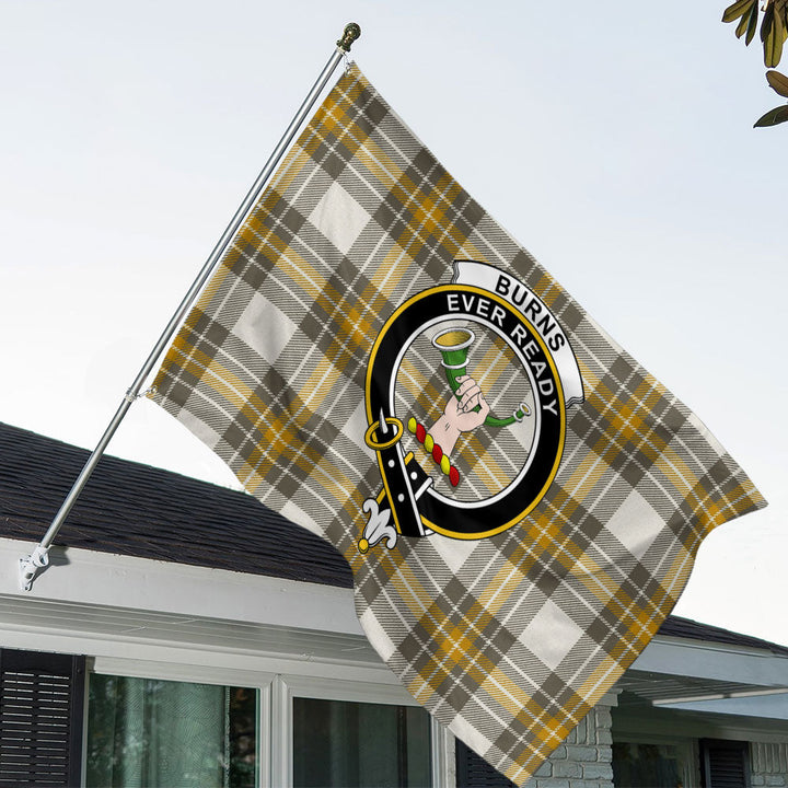 Burns Ancient Clan Badge Tartan House Flag