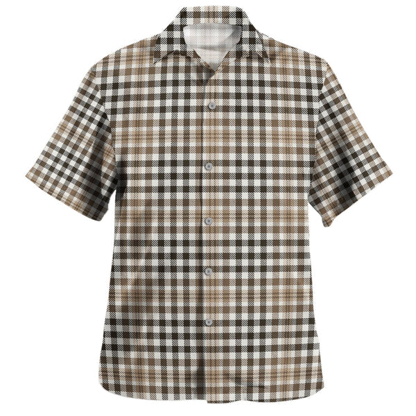 Burns Heritage Check Weathered Tartan Hawaiian Shirt