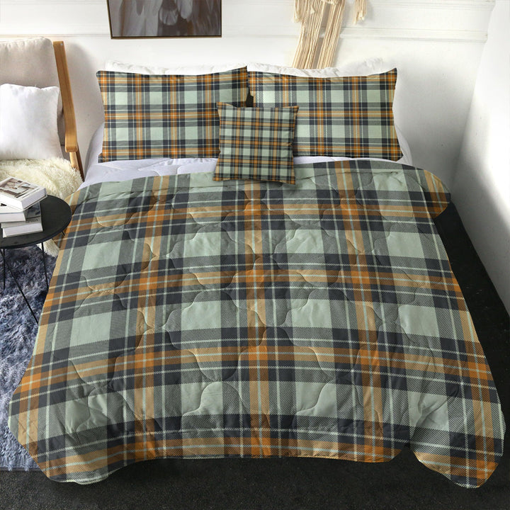 Burns Modern Clan Badge Tartan Comforter