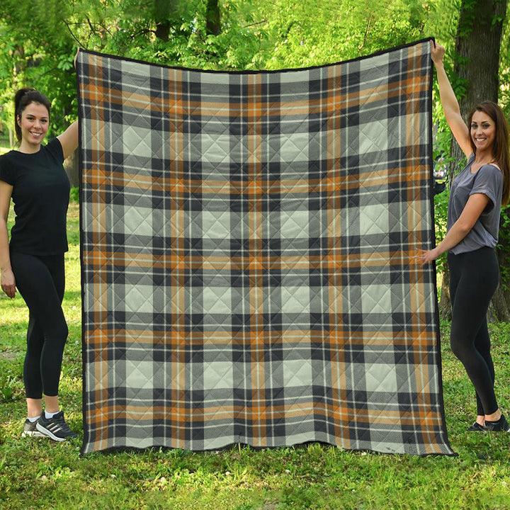 Burns Modern Clan Badge Tartan Premium Quilt