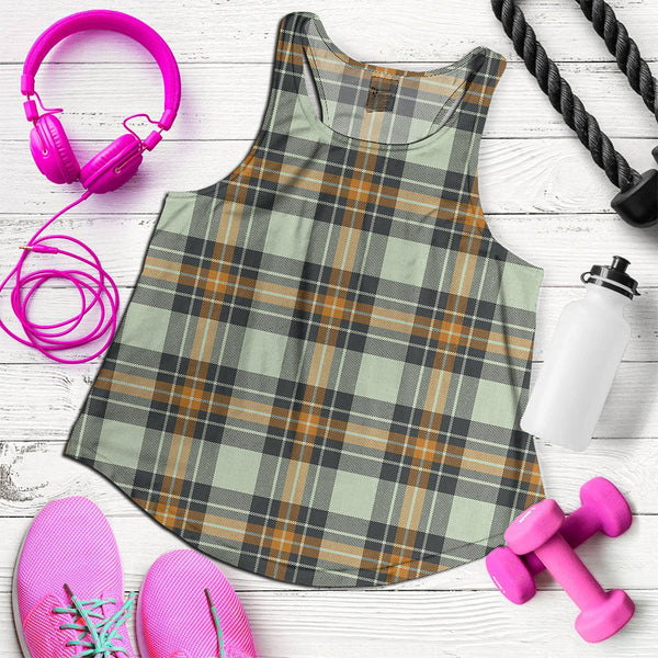 Burns Modern Clan Badge Tartan Women Racerback Tank Top