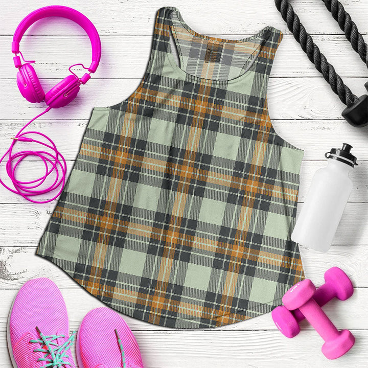 Burns Modern Clan Badge Tartan Women Racerback Tank Top