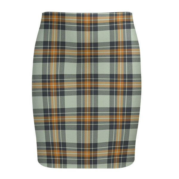 Burns Modern Tartan Fitted Skirt