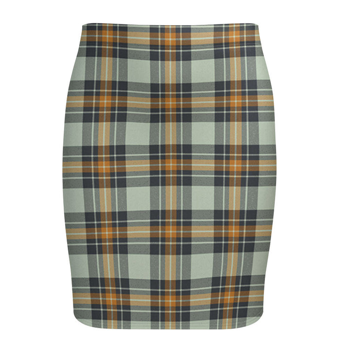 Burns Modern Tartan Fitted Skirt