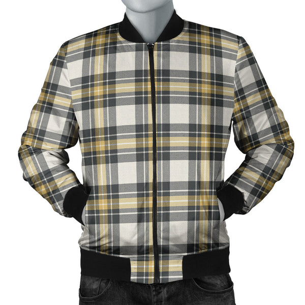 Burns Weathered Clan Badge Tartan Bomber Jacket