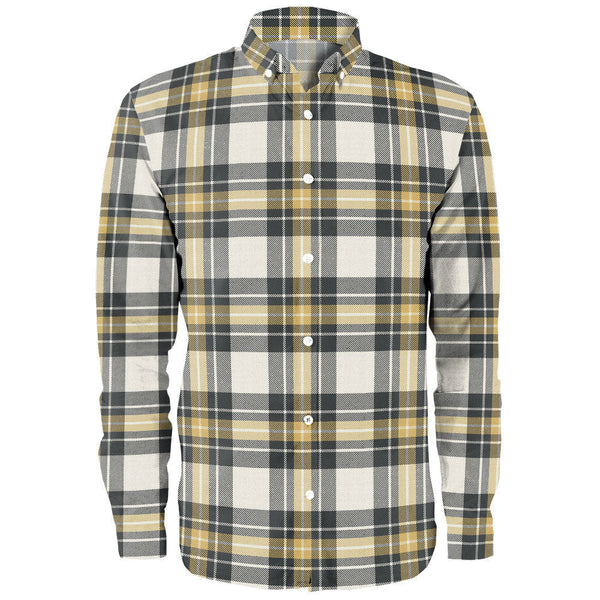 Burns Weathered Clan Badge Tartan Long Sleeve Shirt