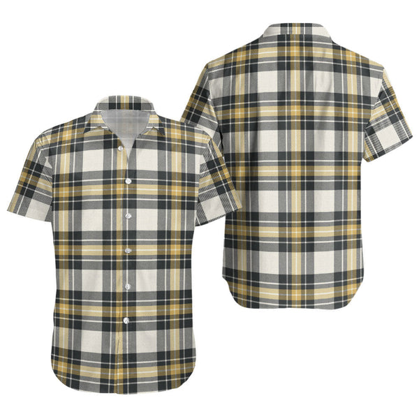 Burns Weathered Clan Badge Tartan Short Sleeve Shirt