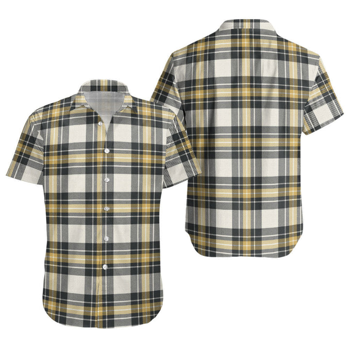 Burns Weathered Clan Badge Tartan Short Sleeve Shirt