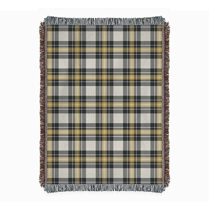 Burns Weathered Clan Badge Tartan Woven Blanket