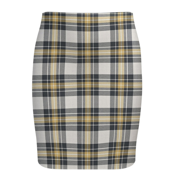Burns Weathered Tartan Fitted Skirt
