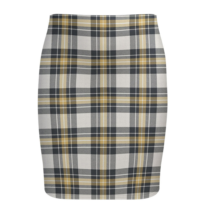 Burns Weathered Tartan Fitted Skirt