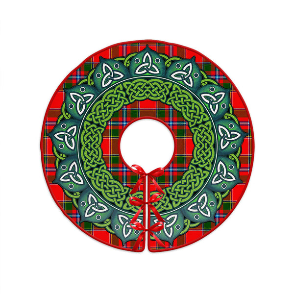 Butter Clan Badge Tartan Christmas Tree Skirt Heritage Holiday Decor