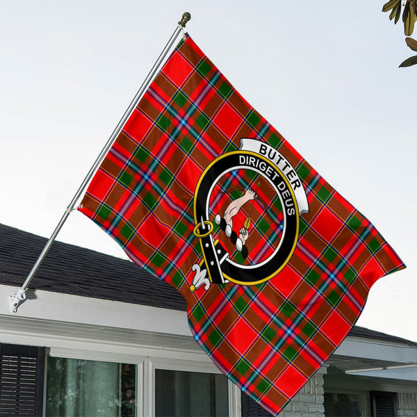 Butter Clan Badge Tartan House Flag
