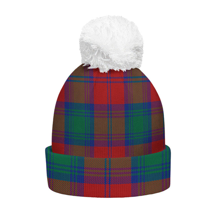 Byres Clan Badge Tartan Bobble Beanie Hat
