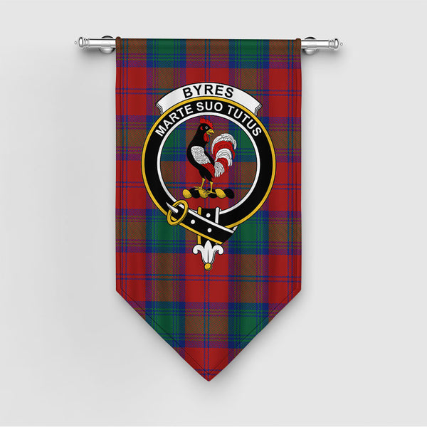 Byres Clan Badge Tartan Gonfalon