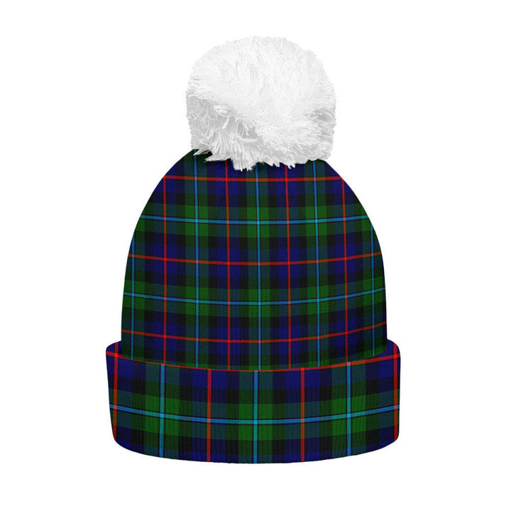 Calder Clan Badge Tartan Bobble Beanie Hat