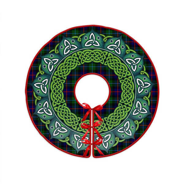 Calder Clan Badge Tartan Christmas Tree Skirt Heritage Holiday Decor