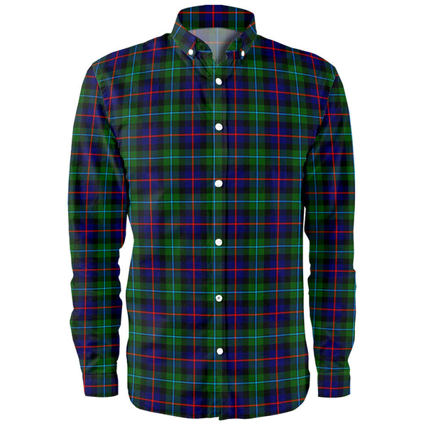 Calder Clan Badge Tartan Long Sleeve Shirt