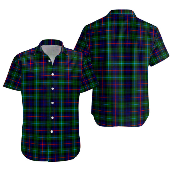 Calder Clan Badge Tartan Short Sleeve Shirt
