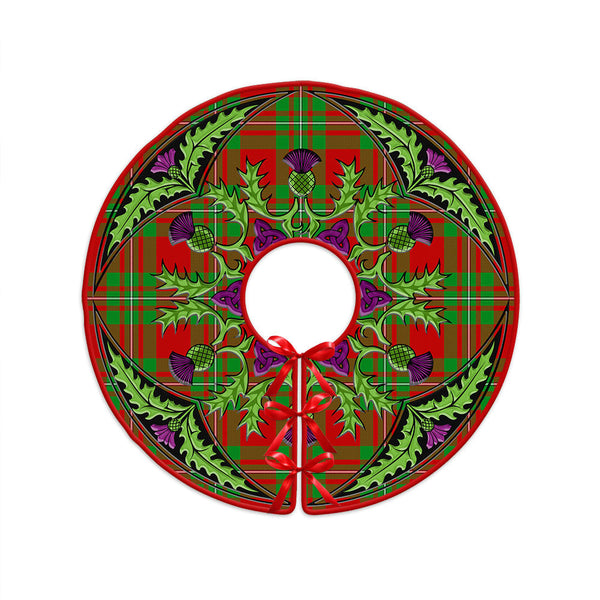Callander Clan Badge Tartan Christmas Tree Skirt Scottish Thistle Design