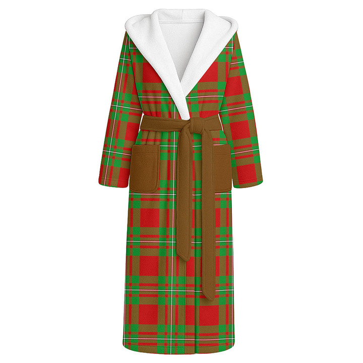 Callander Clan Badge Tartan Flannel Hooded Bathrobe