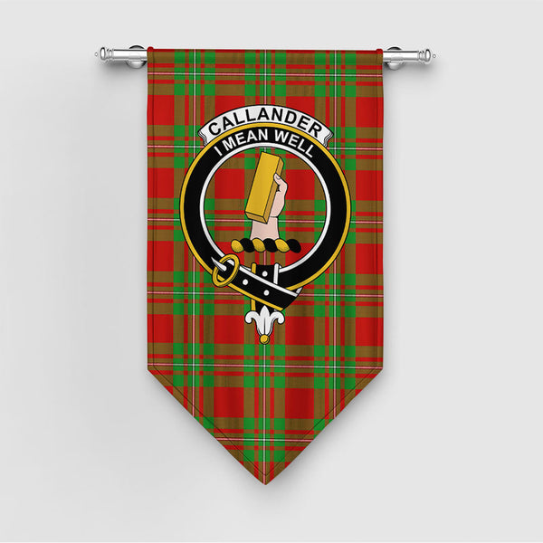 Callander Clan Badge Tartan Gonfalon